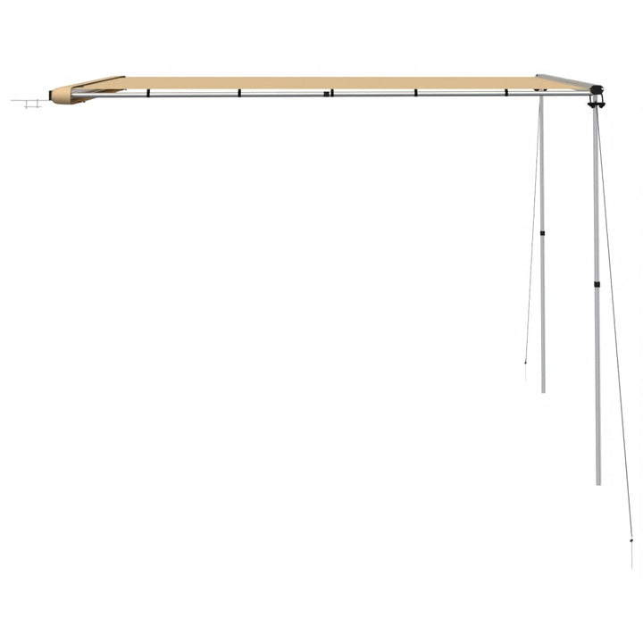 solsejl til campingvogn 3x3x2,15 m beige