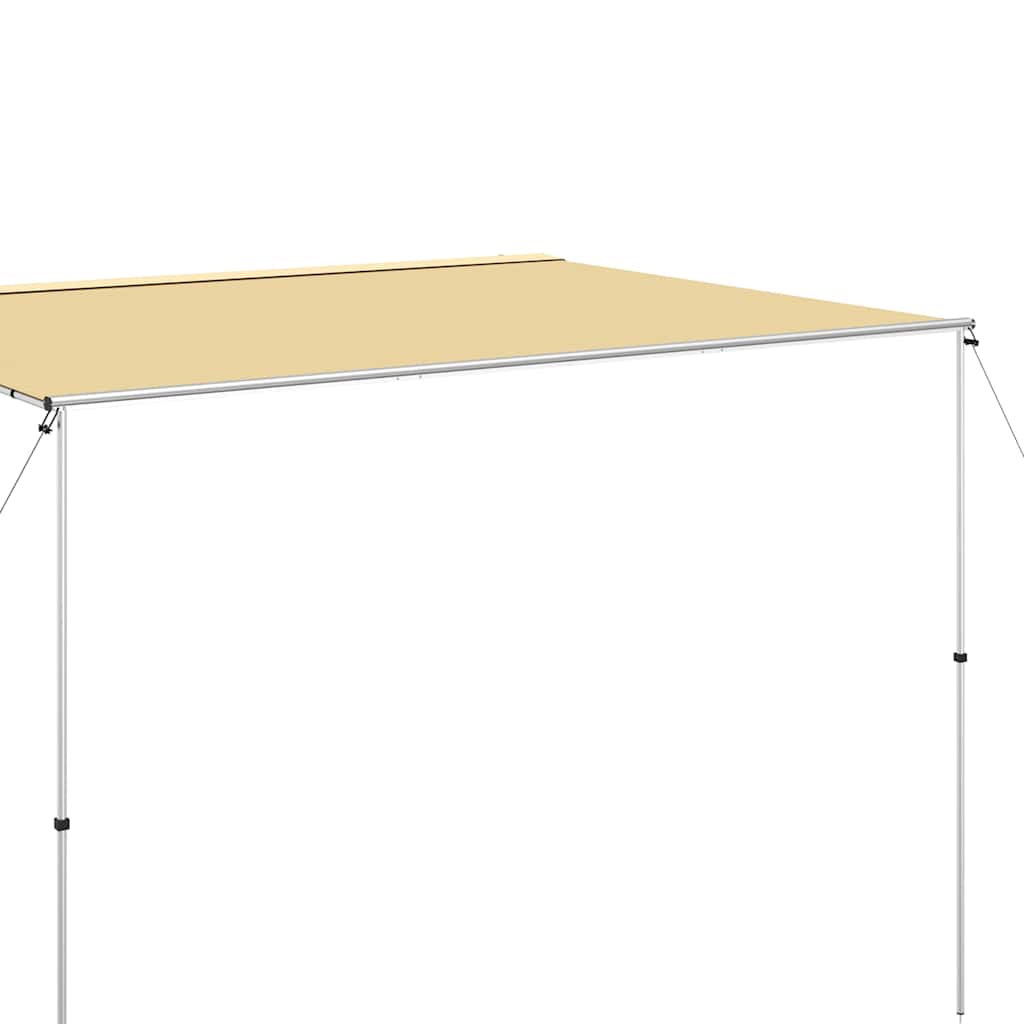 solsejl til campingvogn 3,6x2x2,15 m beige