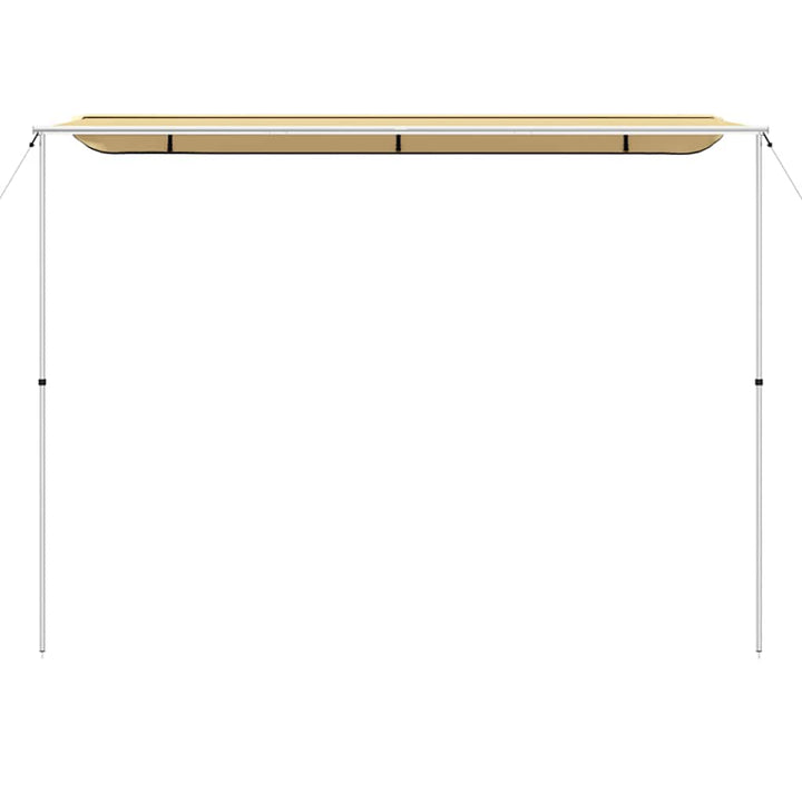 solsejl til campingvogn 3,6x2,5x2,15 m beige