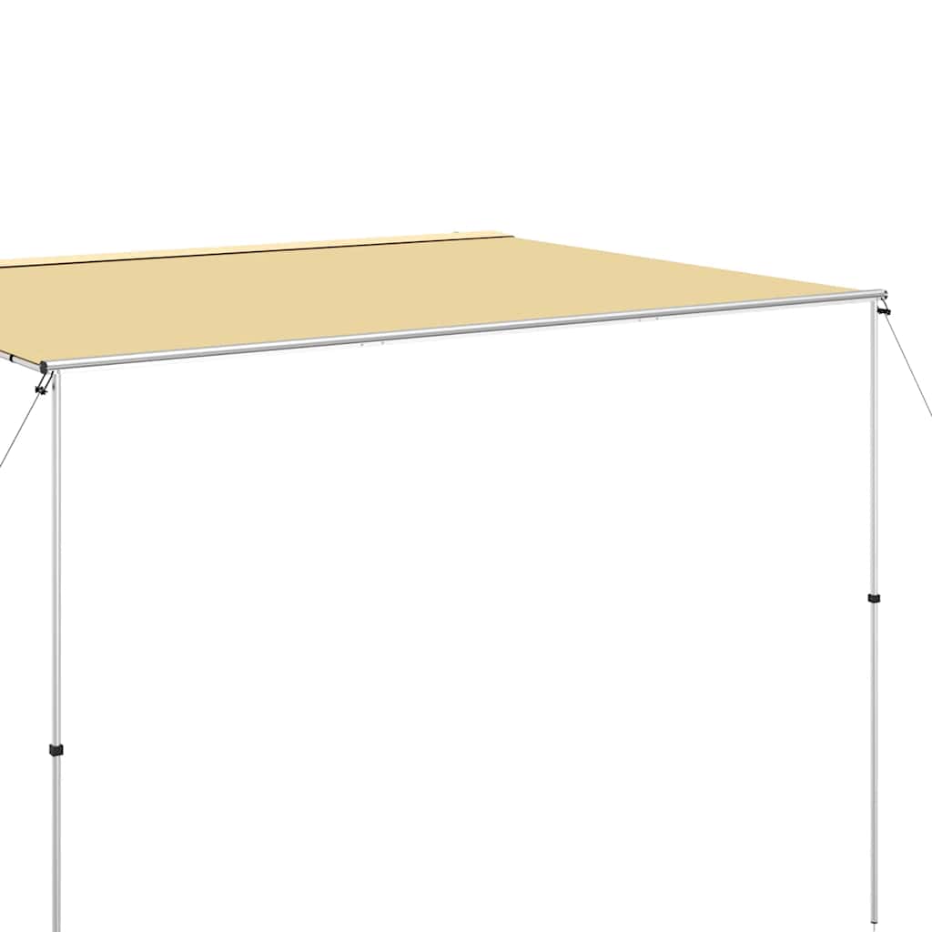 solsejl til campingvogn 3,6x3x2,15 m beige