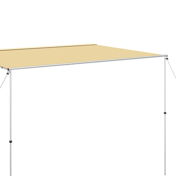 solsejl til campingvogn 4x2x2,15 m beige