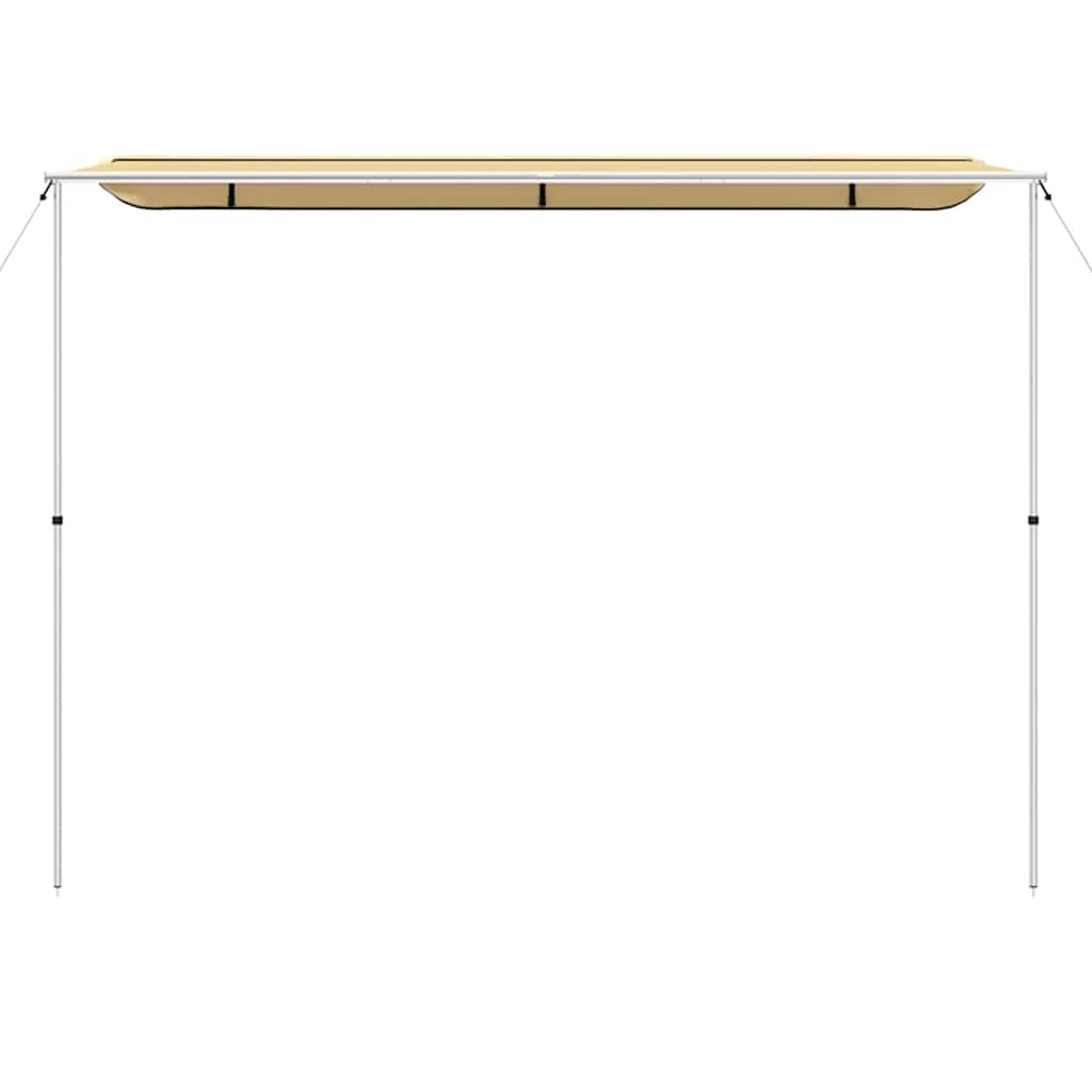solsejl til campingvogn 4x3x2,15 m beige
