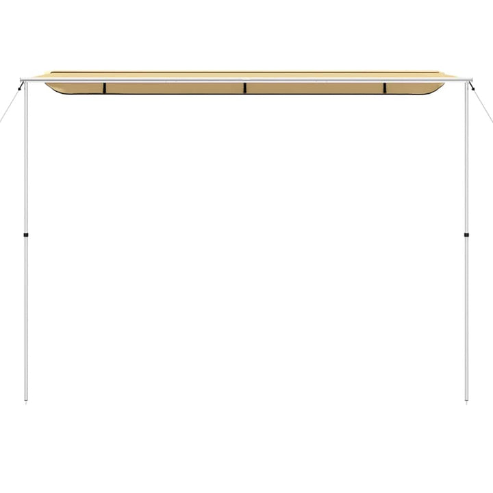 solsejl til campingvogn 4x3x2,15 m beige