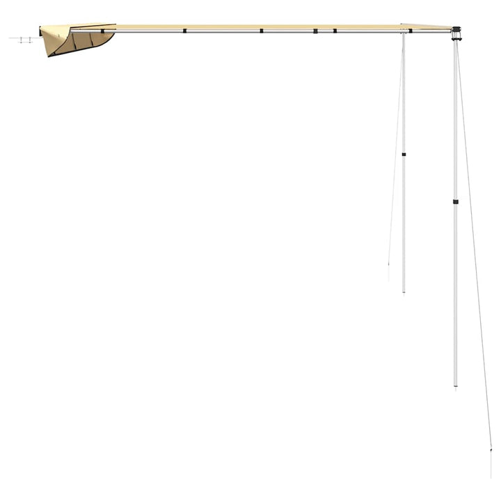 solsejl til campingvogn 4x3x2,15 m beige