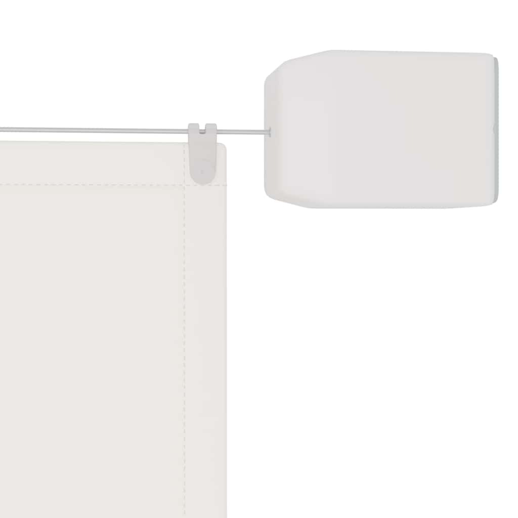 lodret markise 140x270 cm oxfordstof hvid