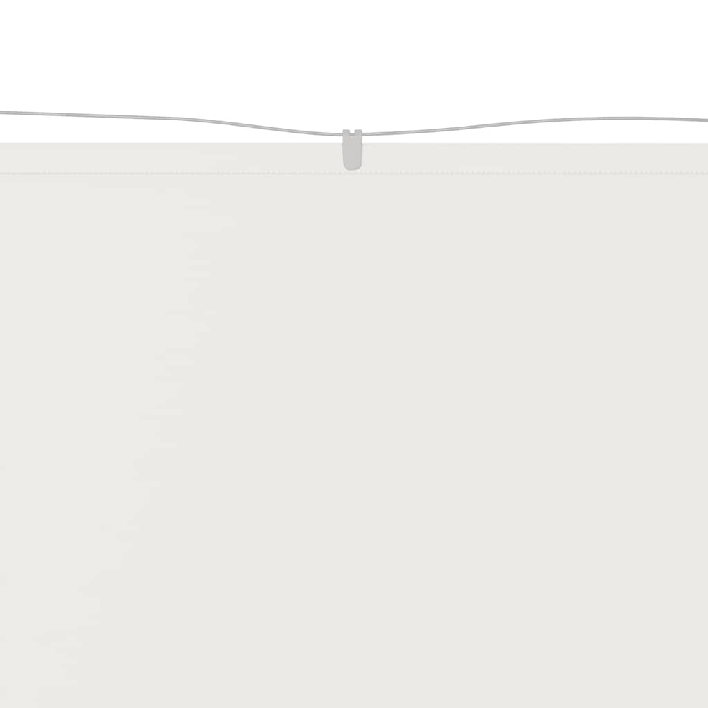 lodret markise 180x1200 cm oxfordstof hvid