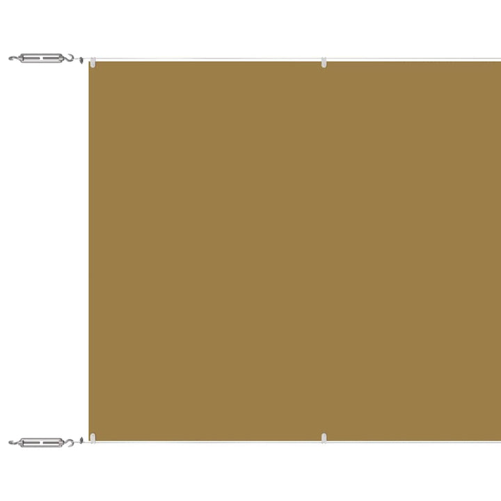 lodret markise 60x1200 cm oxfordstof beige