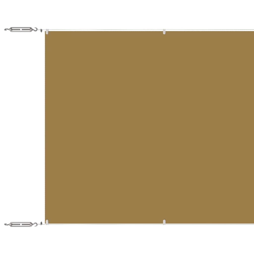 lodret markise 100x800 cm oxfordstof beige