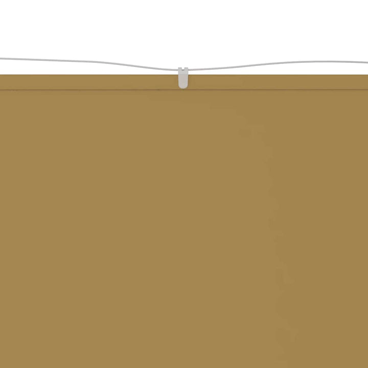 lodret markise 100x800 cm oxfordstof beige