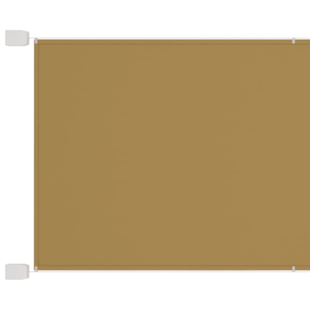 lodret markise 140x420 cm oxfordstof beige