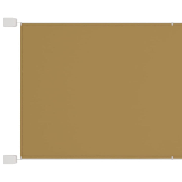 lodret markise 140x420 cm oxfordstof beige