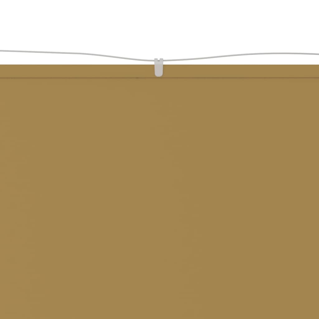 lodret markise 140x420 cm oxfordstof beige