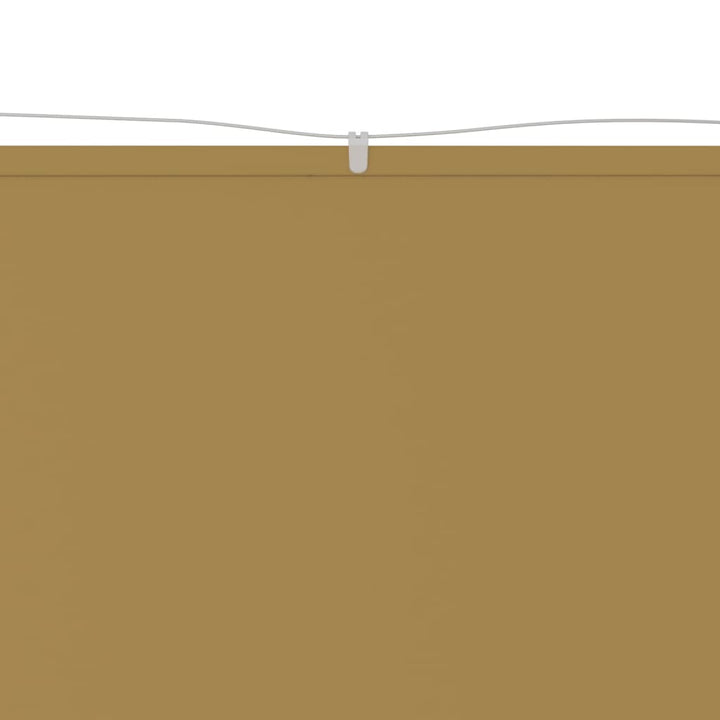 lodret markise 140x420 cm oxfordstof beige