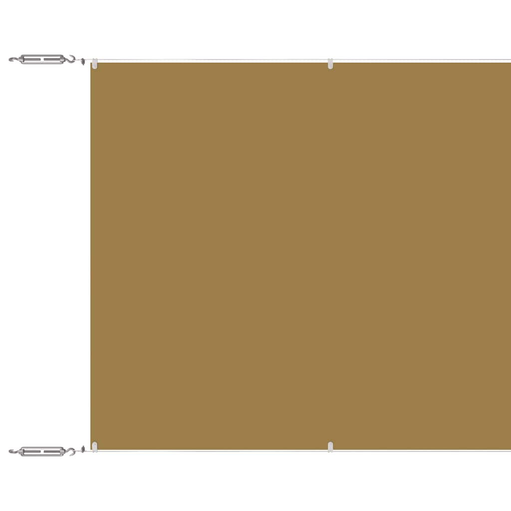 lodret markise 140x1200 cm oxfordstof beige