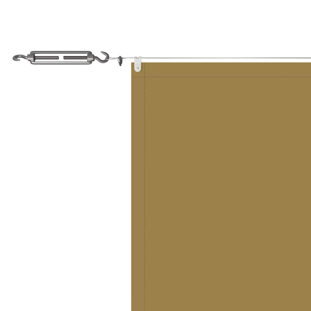 lodret markise 140x1200 cm oxfordstof beige
