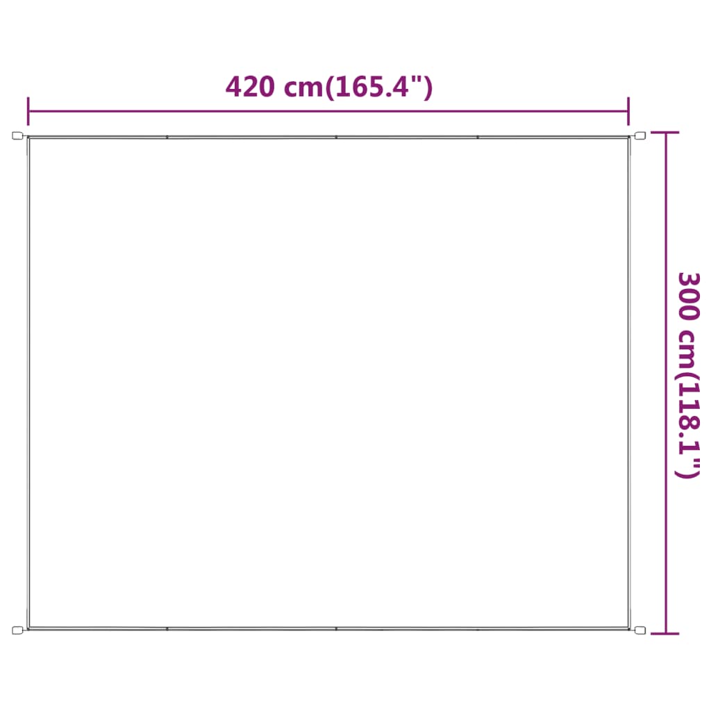lodret markise 300x420 cm oxfordstof lysegrøn