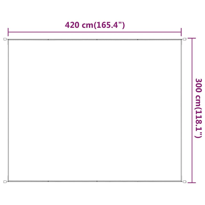 lodret markise 300x420 cm oxfordstof lysegrøn