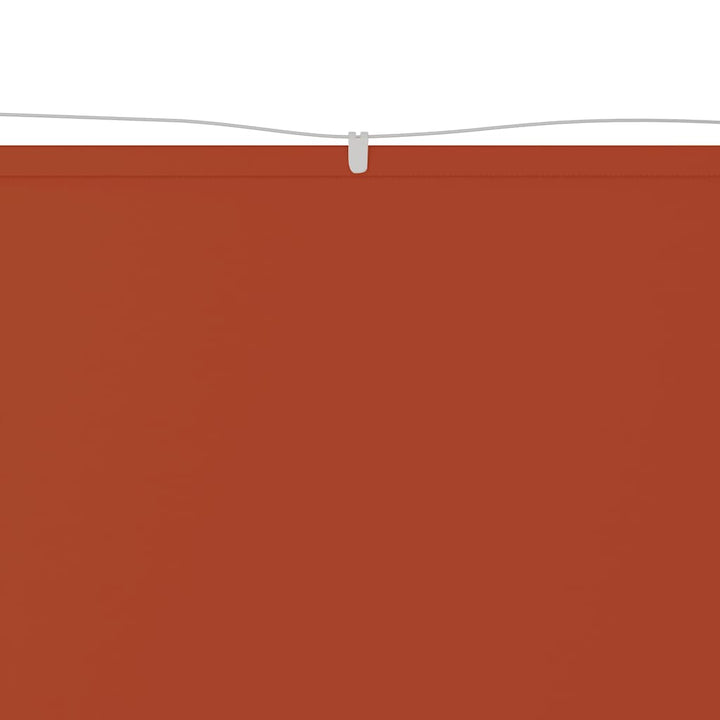 lodret markise 100x1200 cm oxfordstof terrakottafarvet