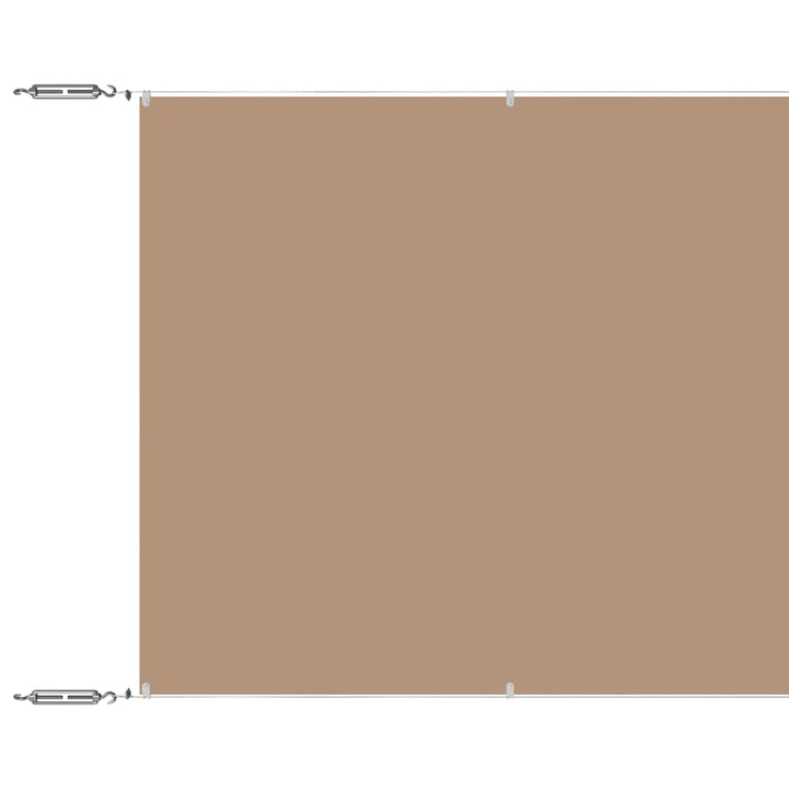 lodret markise 100x1000 cm oxfordstof gråbrun