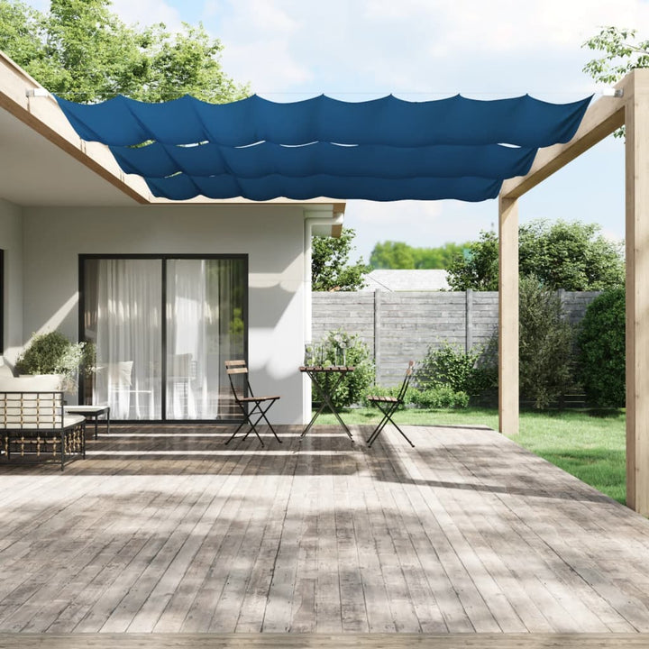 lodret markise 140x420 cm oxfordstof blå