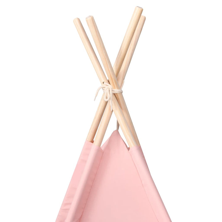 tipi til børn 120x120x150 cm med bærepose polyester pink