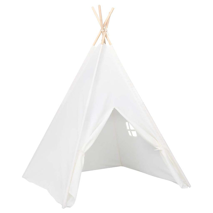 tipi til børn 120x120x150 cm med bærepose polyester hvid