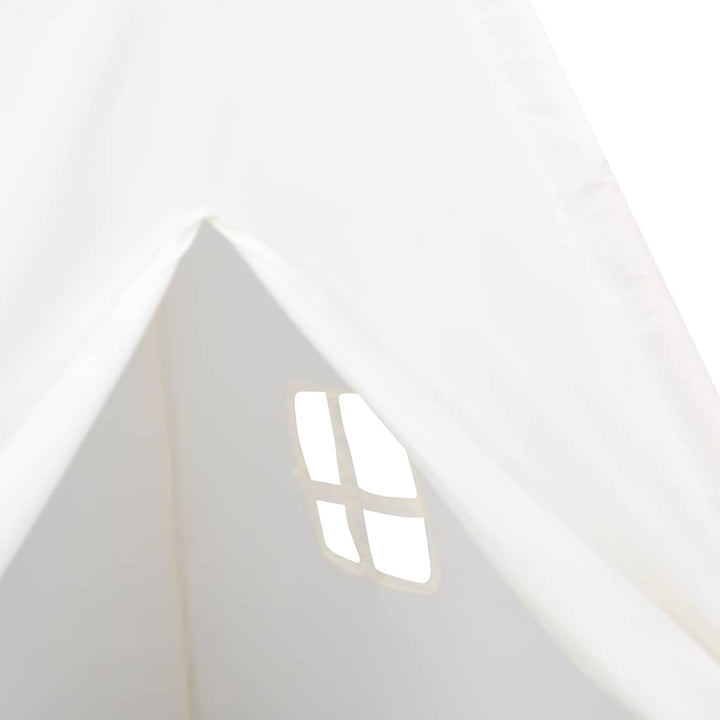 tipi til børn 120x120x150 cm med bærepose polyester hvid