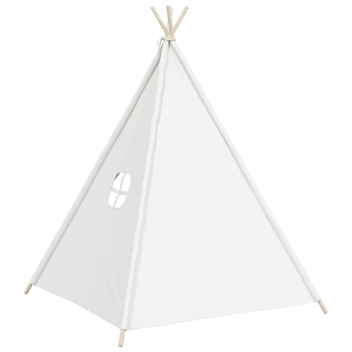 tipi til børn 120x120x150 cm med bærepose polyester hvid