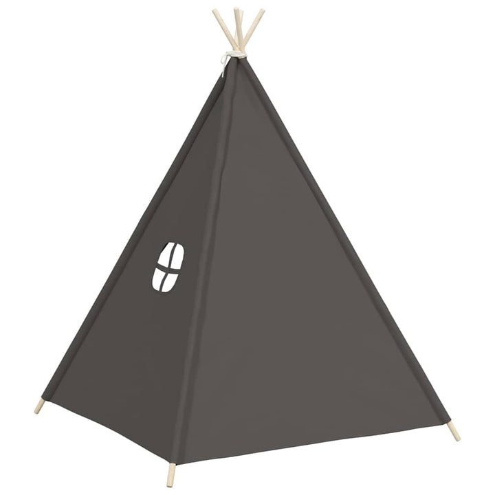 tipi til børn 120x120x150 cm med bærepose polyester grå