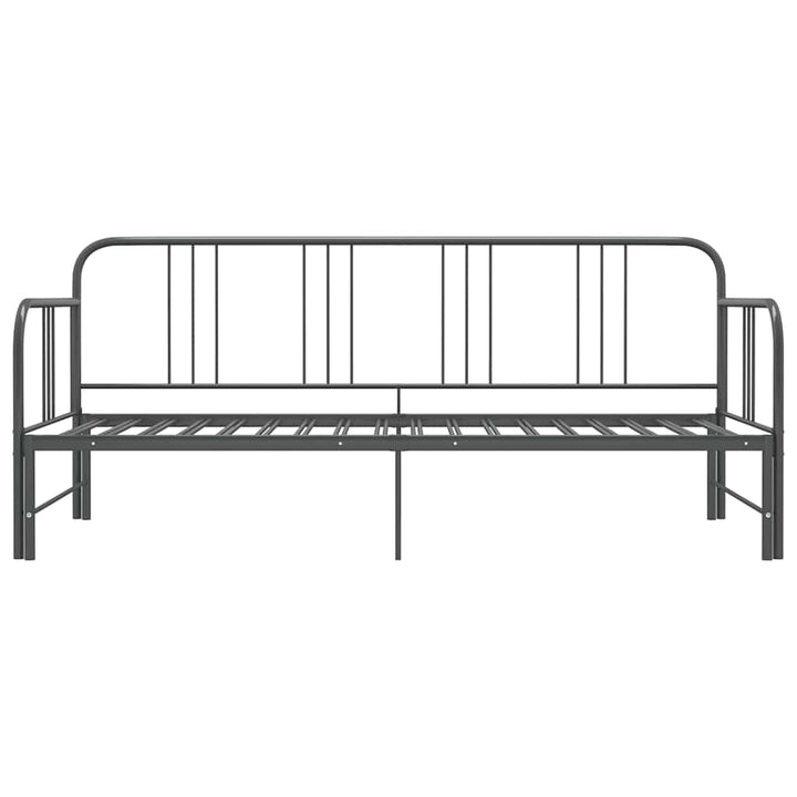 sengestel til udtræksseng 90x200 cm metal grå