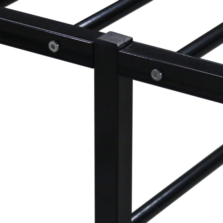sengestel 120x200 cm metal sort