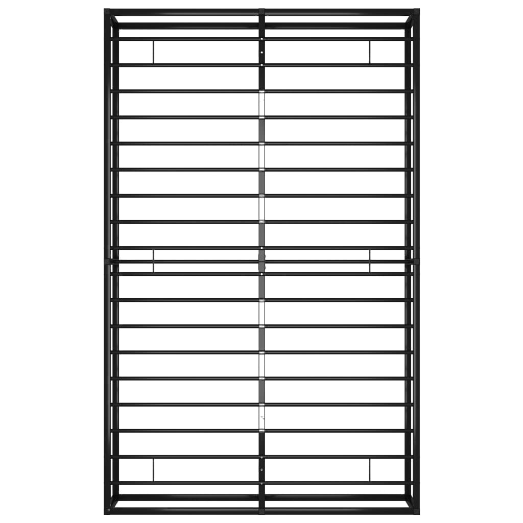 sengestel 120x200 cm metal sort