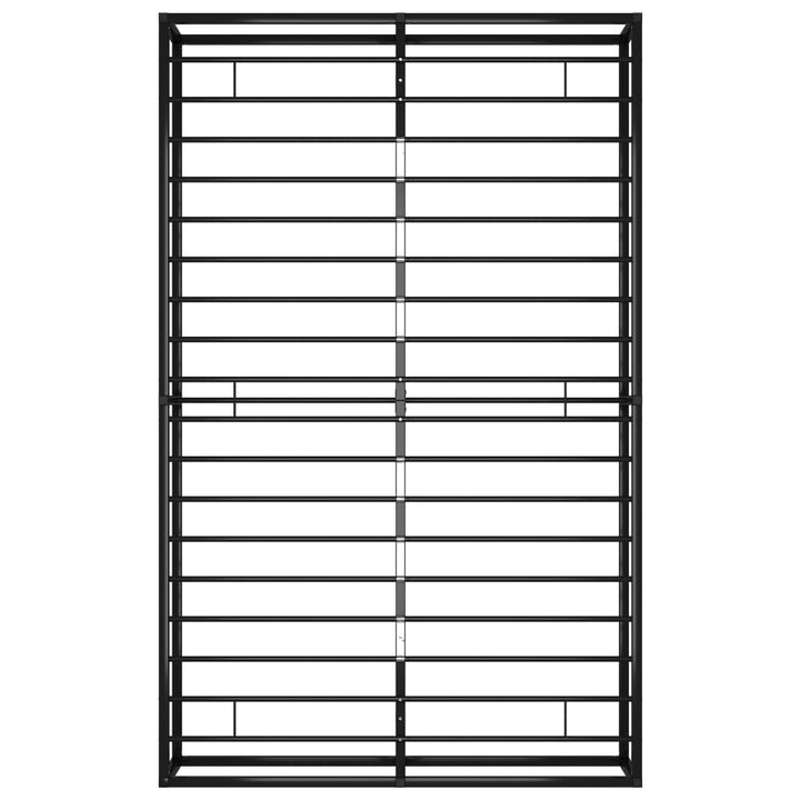 sengestel 120x200 cm metal sort