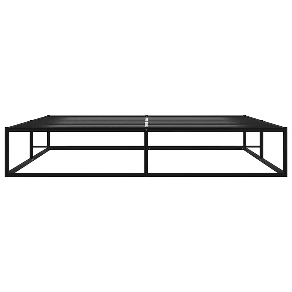 sengestel 140x200 cm metal sort