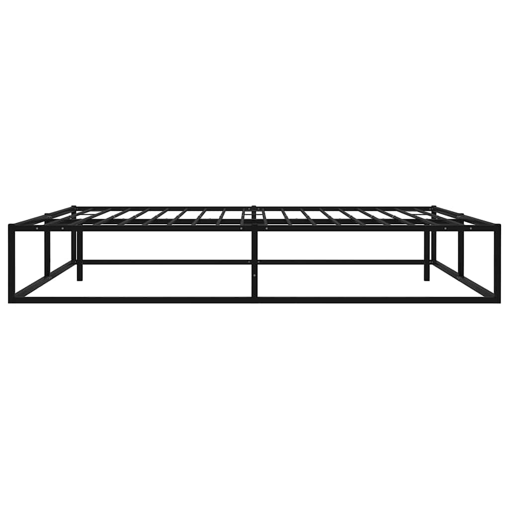 sengestel 140x200 cm metal sort