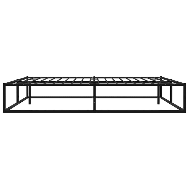 sengestel 140x200 cm metal sort