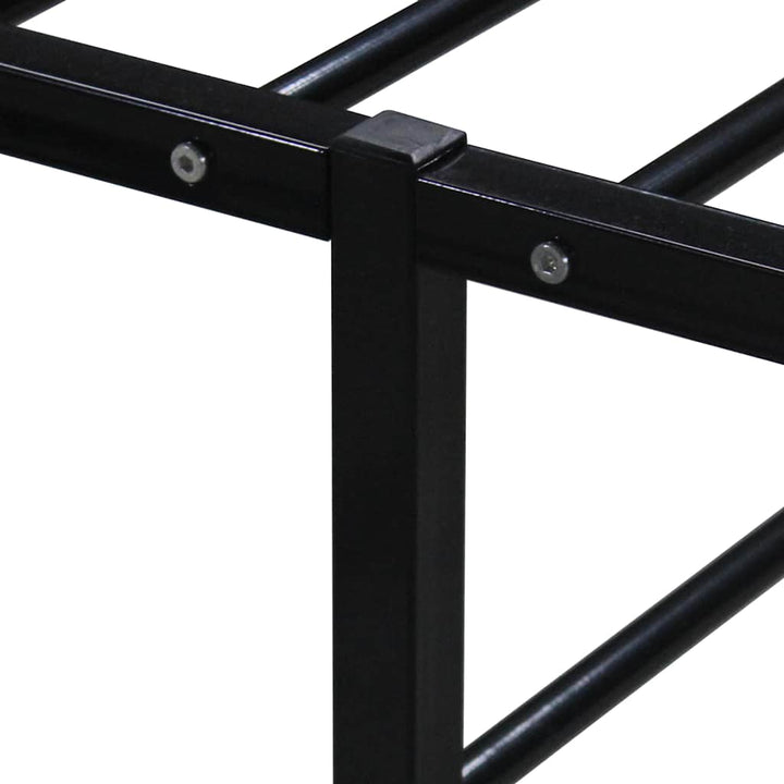 sengestel 140x200 cm metal sort