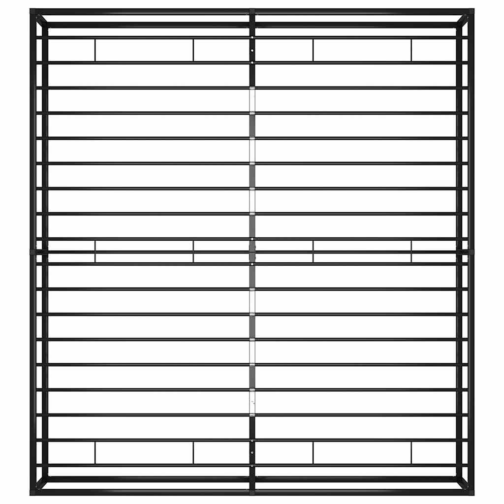 sengestel 140x200 cm metal sort