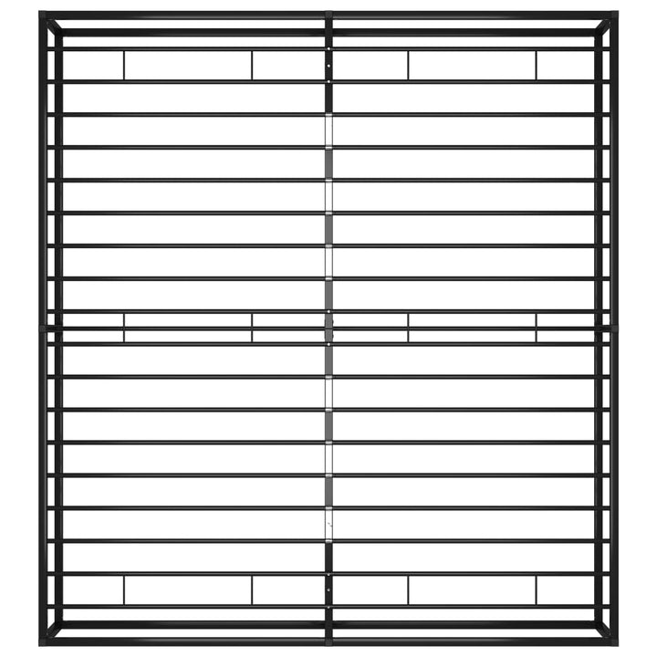 sengestel 180x200 cm metal sort