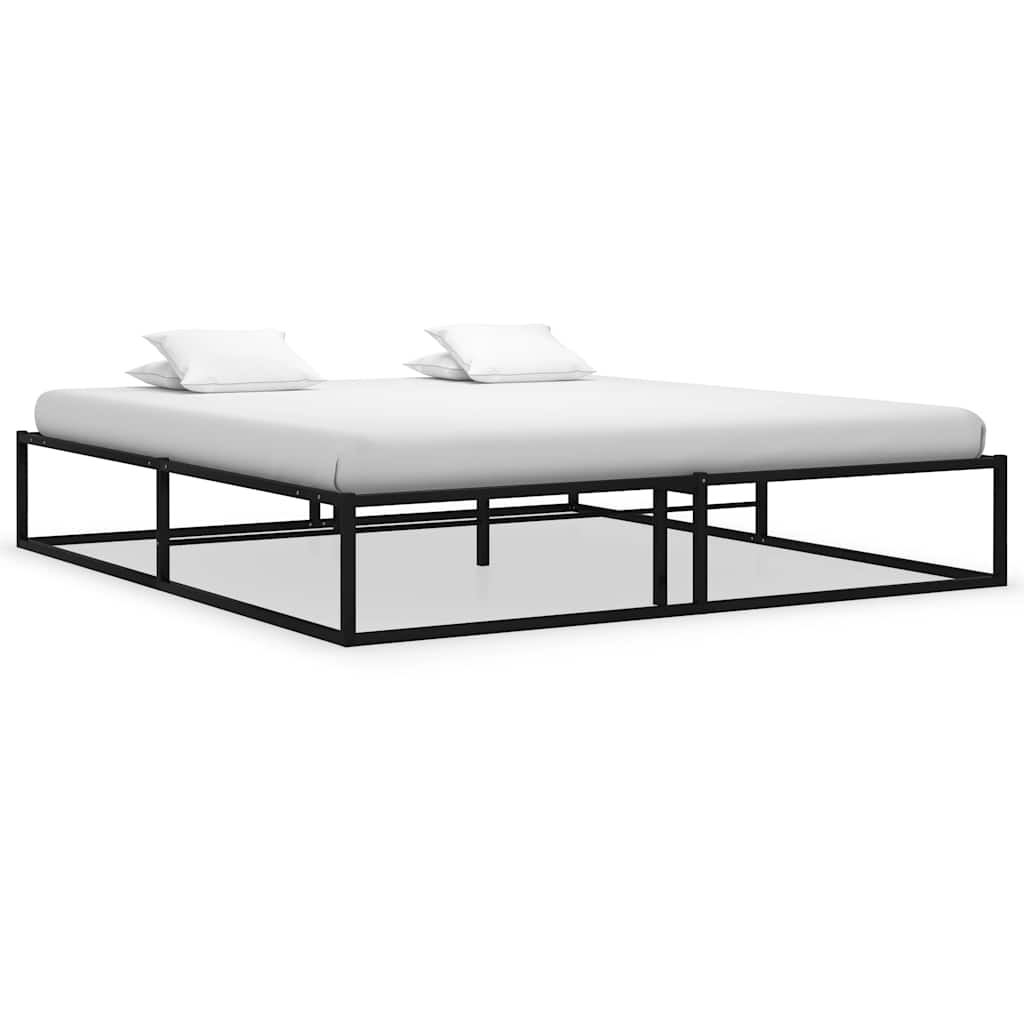 sengestel 200x200 cm metal sort