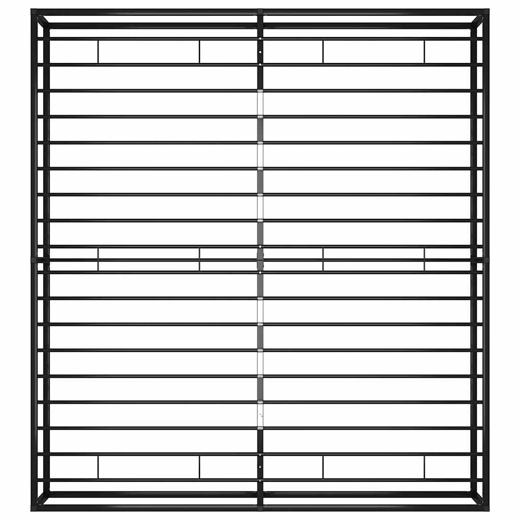 sengestel 200x200 cm metal sort