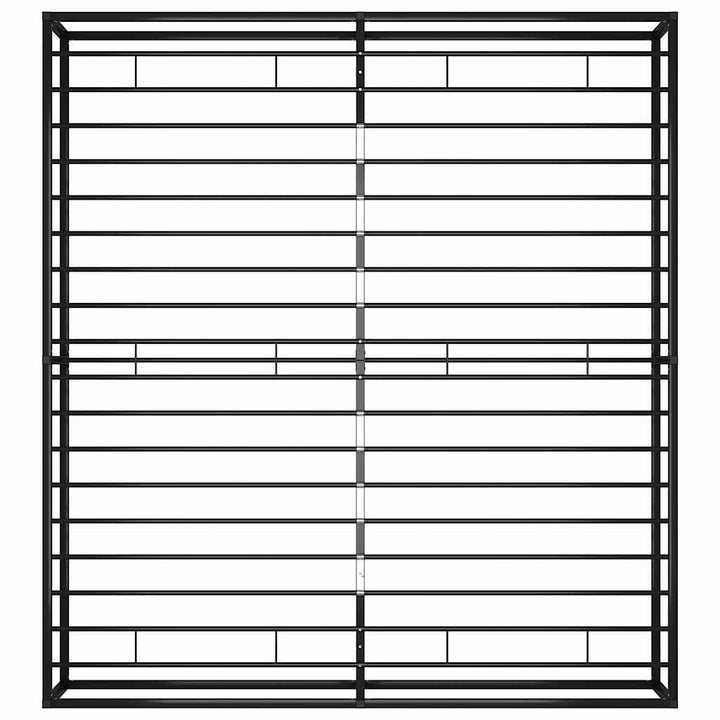 sengestel 200x200 cm metal sort