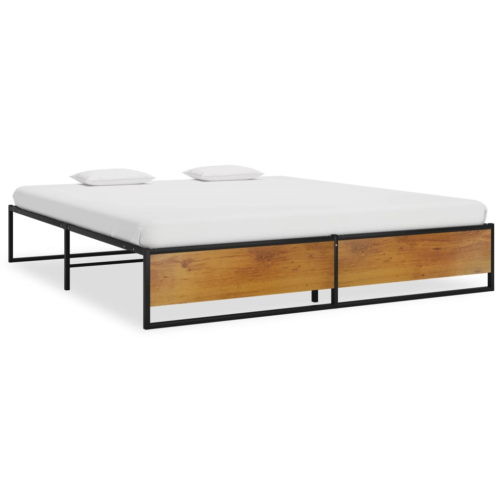 sengestel 200x200 cm metal sort