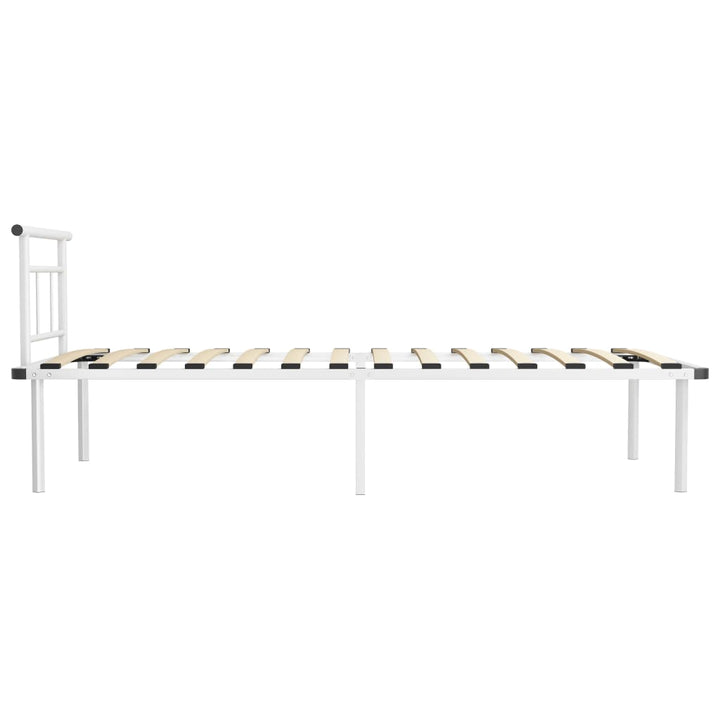 sengestel 100x200 cm metal hvid
