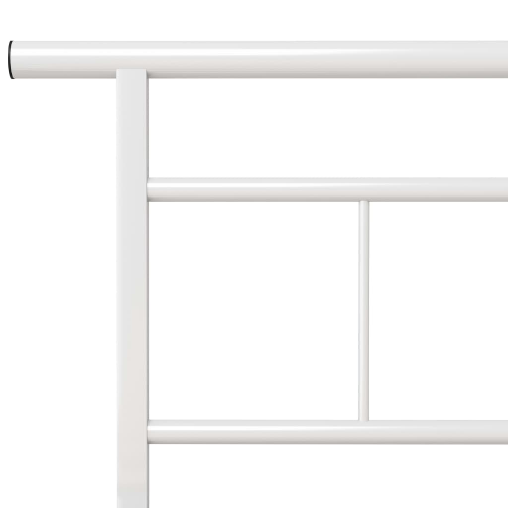 sengestel 100x200 cm metal hvid