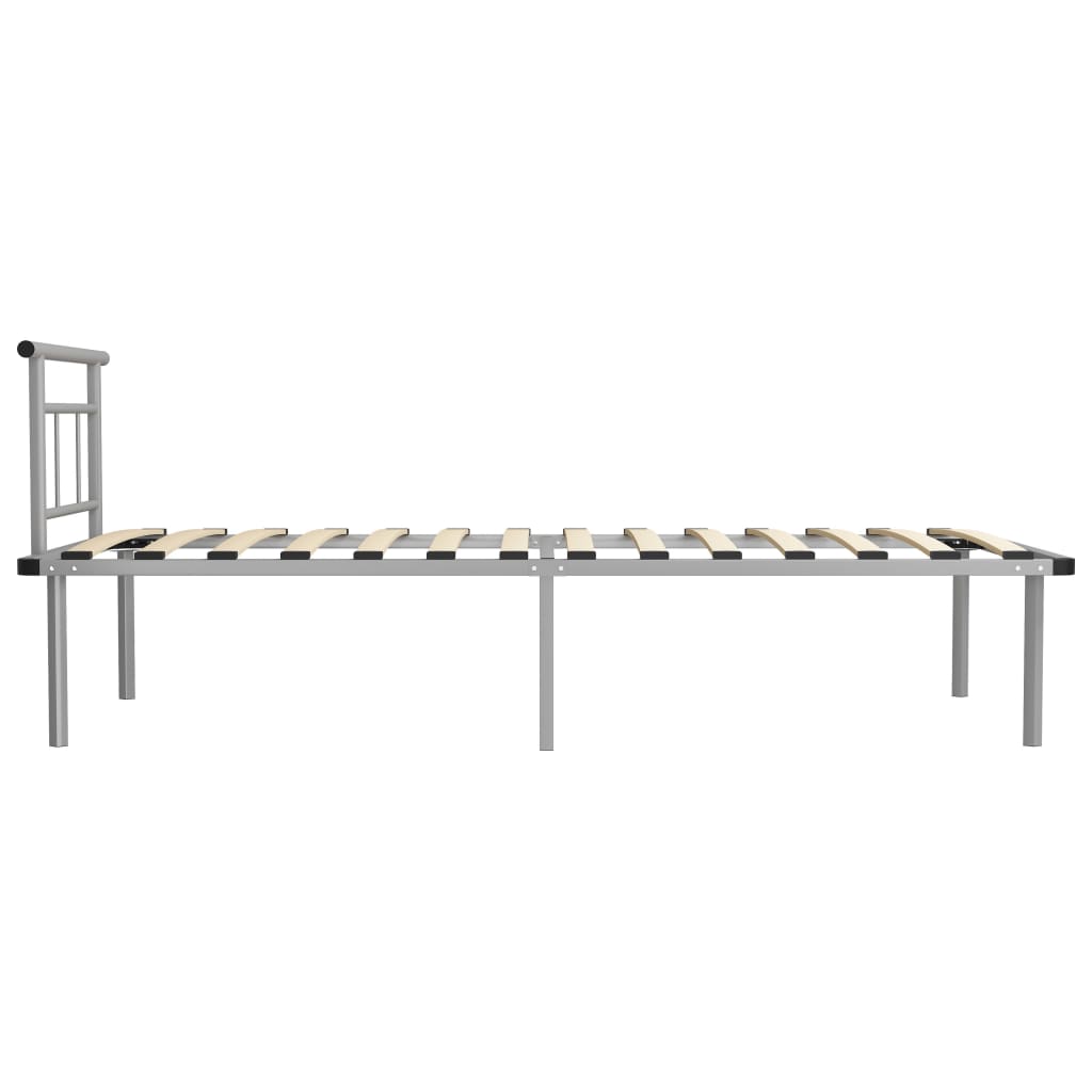sengestel 100x200 cm metal grå