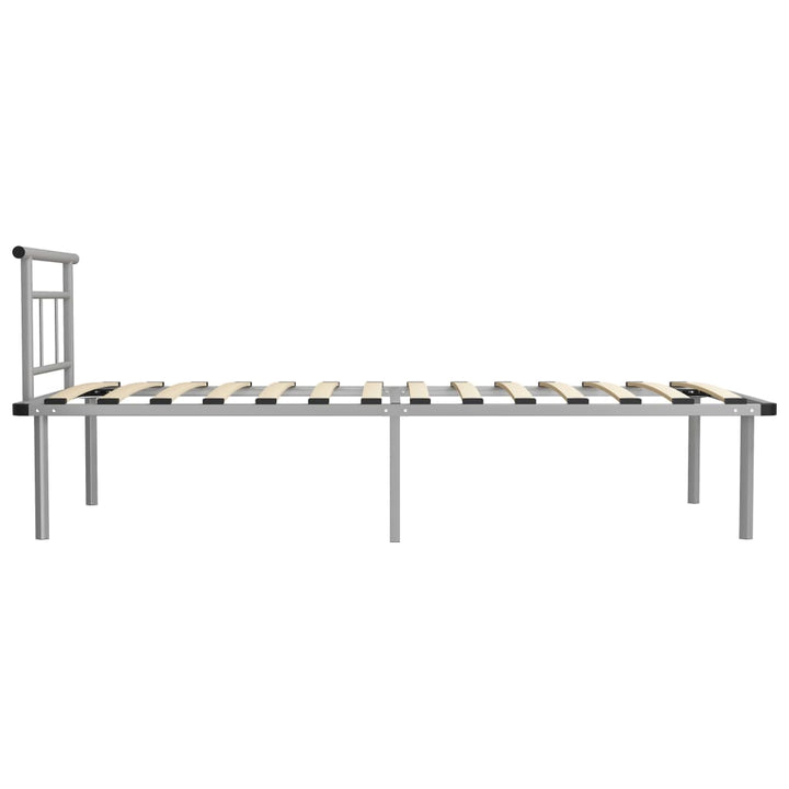 sengestel 100x200 cm metal grå