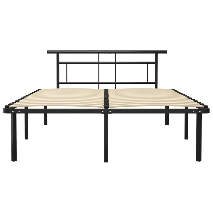 sengestel 140x200 cm metal sort