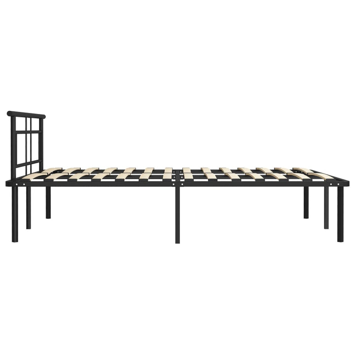 sengestel 140x200 cm metal sort
