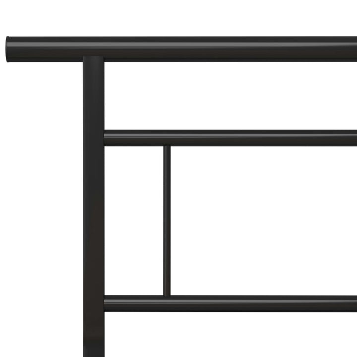 sengestel 140x200 cm metal sort